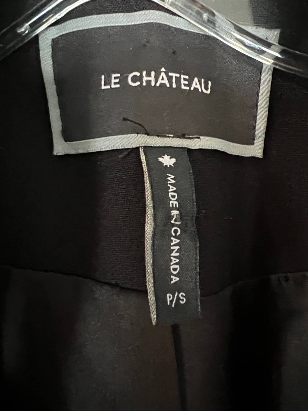 le chateau Black Asymmetrical Snap-Front Pea Coat - Picture 2 of 4